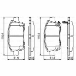 Σετ τακάκια BOSCH 0 986 424 803